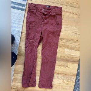 Toad & Co Earthworks Burgundy Casual Pants